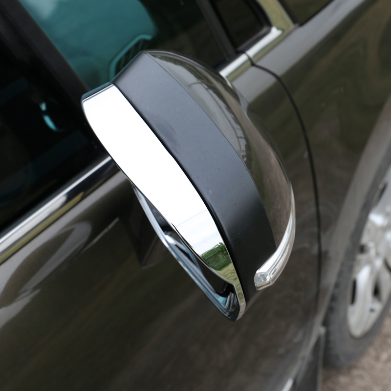 ABS Chrome For Peugeot 3008 3008 GT 2013 2014 2015 Car side door rearview mirror block rain eyebrow Cover Trim Car Styling 2pcs - Image 2