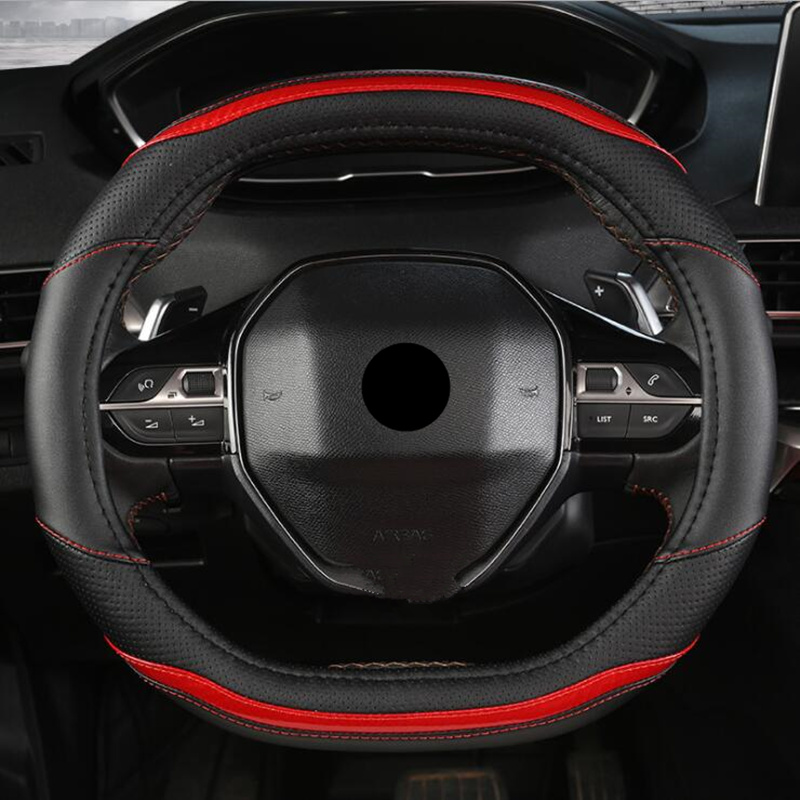 5 Colors High Quality NEW Car Steering Wheel Cover Micro Fiber Leather Breathable for peugeot 4008 peugeot 5008 - Image 3