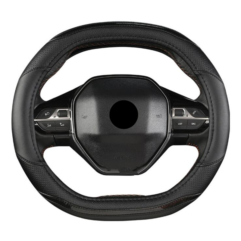 5 Colors High Quality NEW Car Steering Wheel Cover Micro Fiber Leather Breathable for peugeot 4008 peugeot 5008