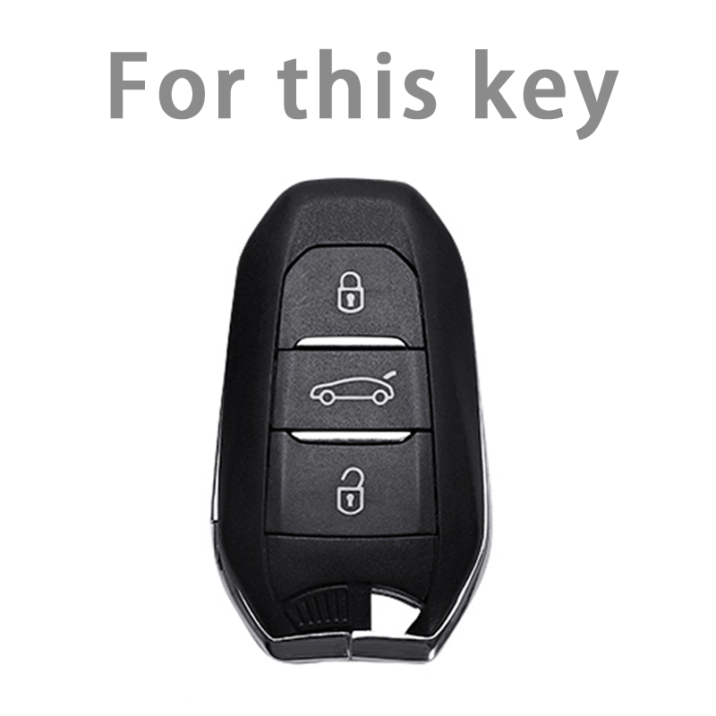 Carbon Fiber TPU Auto Smart Key Fall Abdeckung Für Peugeot 308 3008 508 5008 408 4008 208 301 407 Für citroen C4 C6 C3-XR Picasso DS - Image 3