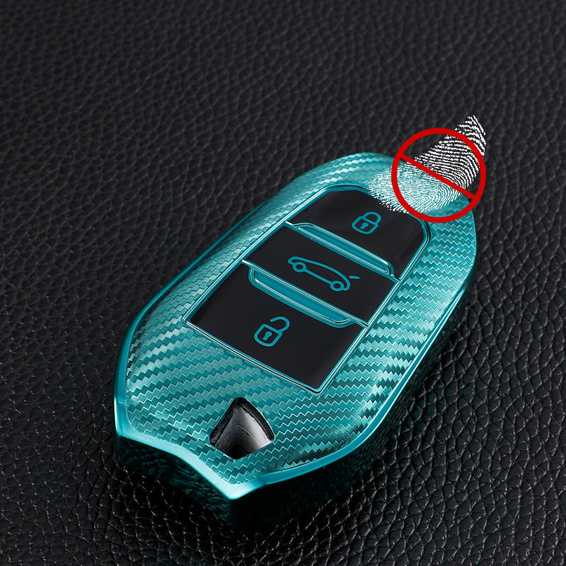 Carbon Fiber TPU Auto Smart Key Fall Abdeckung Für Peugeot 308 3008 508 5008 408 4008 208 301 407 Für citroen C4 C6 C3-XR Picasso DS - Image 4